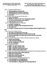 Đề và đáp án thi thử THPT quốc gia môn Giáo dục công dân năm 2017 - Trường THPT Chu Văn An